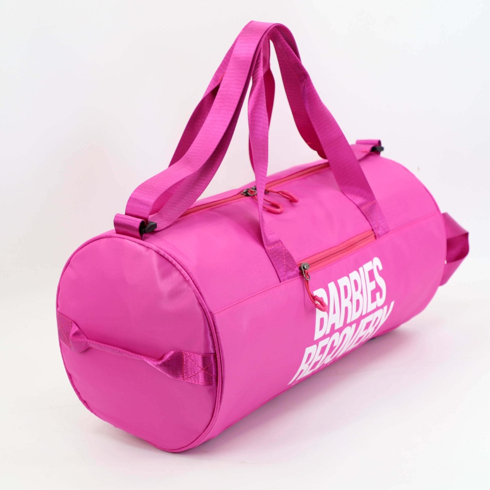 Barbie's Surgery Bag, pink duffle shown from the side